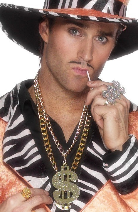 Goldene Pimp Dollar Halskette 1