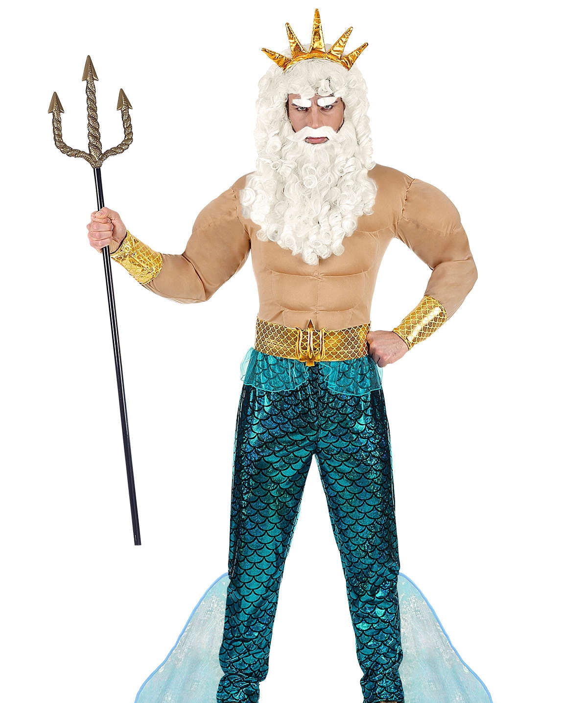 Gott des Meeres Poseidon Herrenkostüm - 1