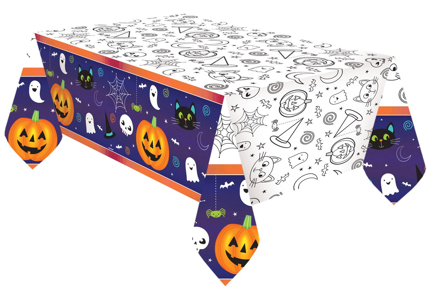 Halloween Freunde Papier Tischdecke 2,6m 1