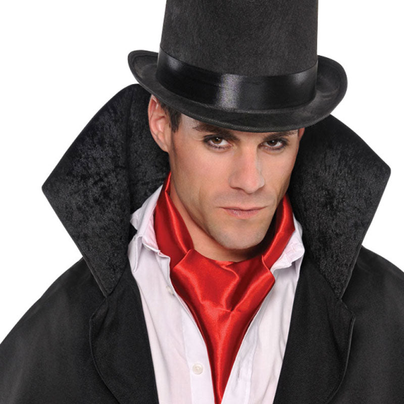 Vampir Halstuch glänzend rot - 1