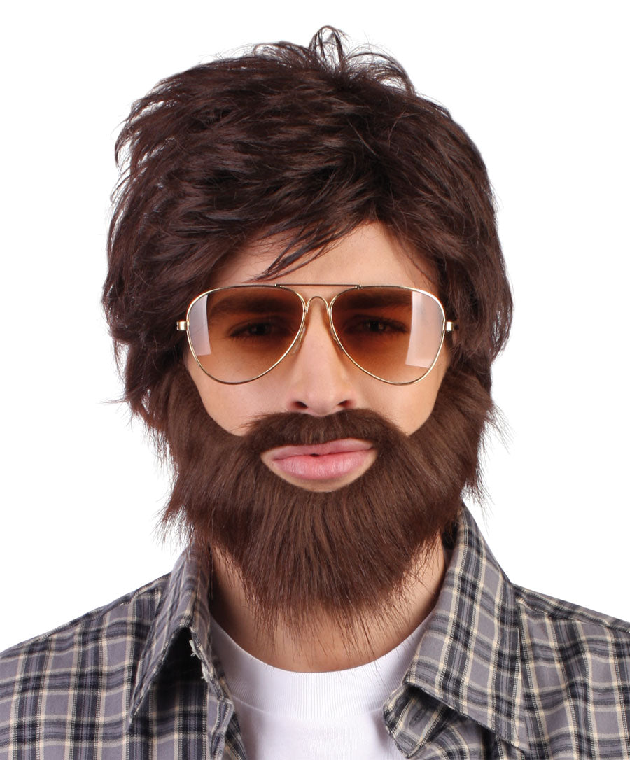 Hangover Perücke Alan mit Vollbart - 1