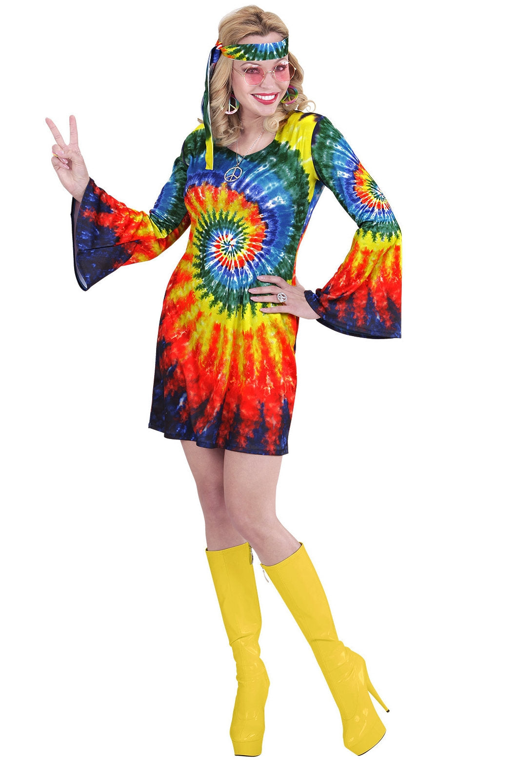 Happy Hillary Hippie Damenkostüm - 2