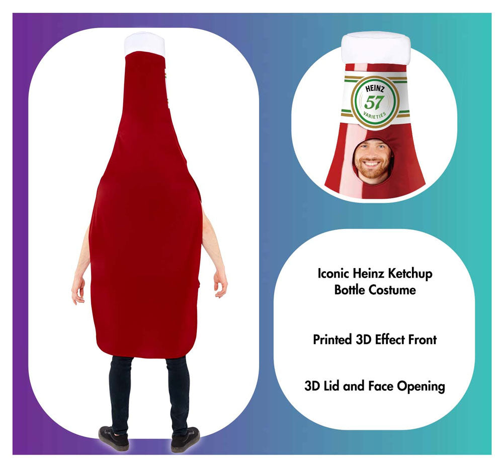 Heinz Ketchup Flasche Kostüm unsiex - 4