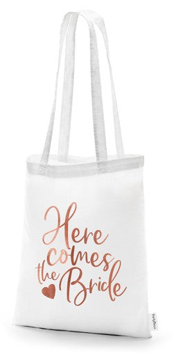 Here comes the bride Stoffbeutel 39 x 42cm 1