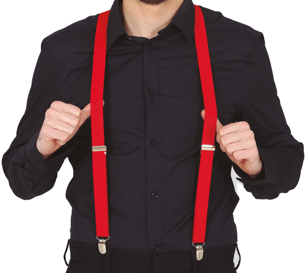 Hosenträger Classic rot - 1