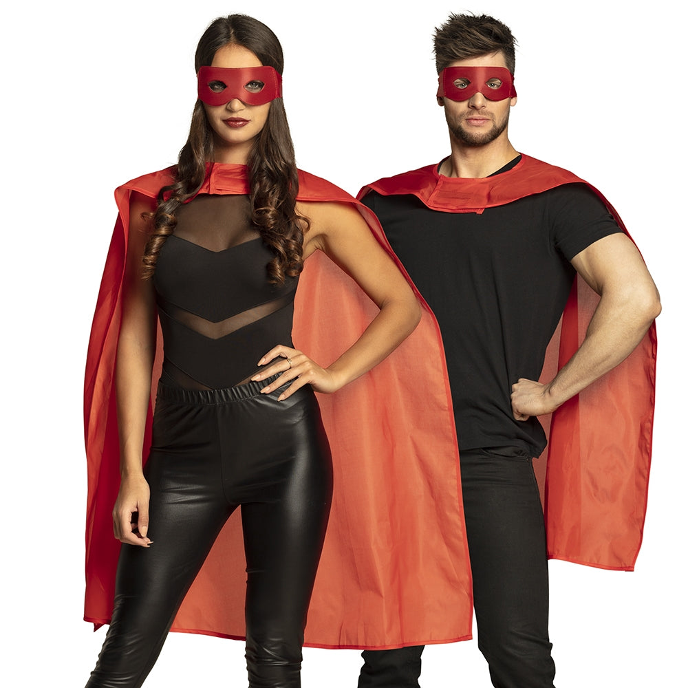 Superhero Set Cape und Maske Rot - 1