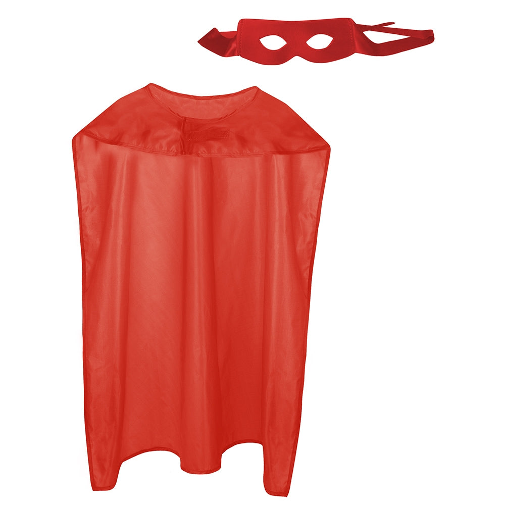 Superhero Set Cape und Maske Rot - 4
