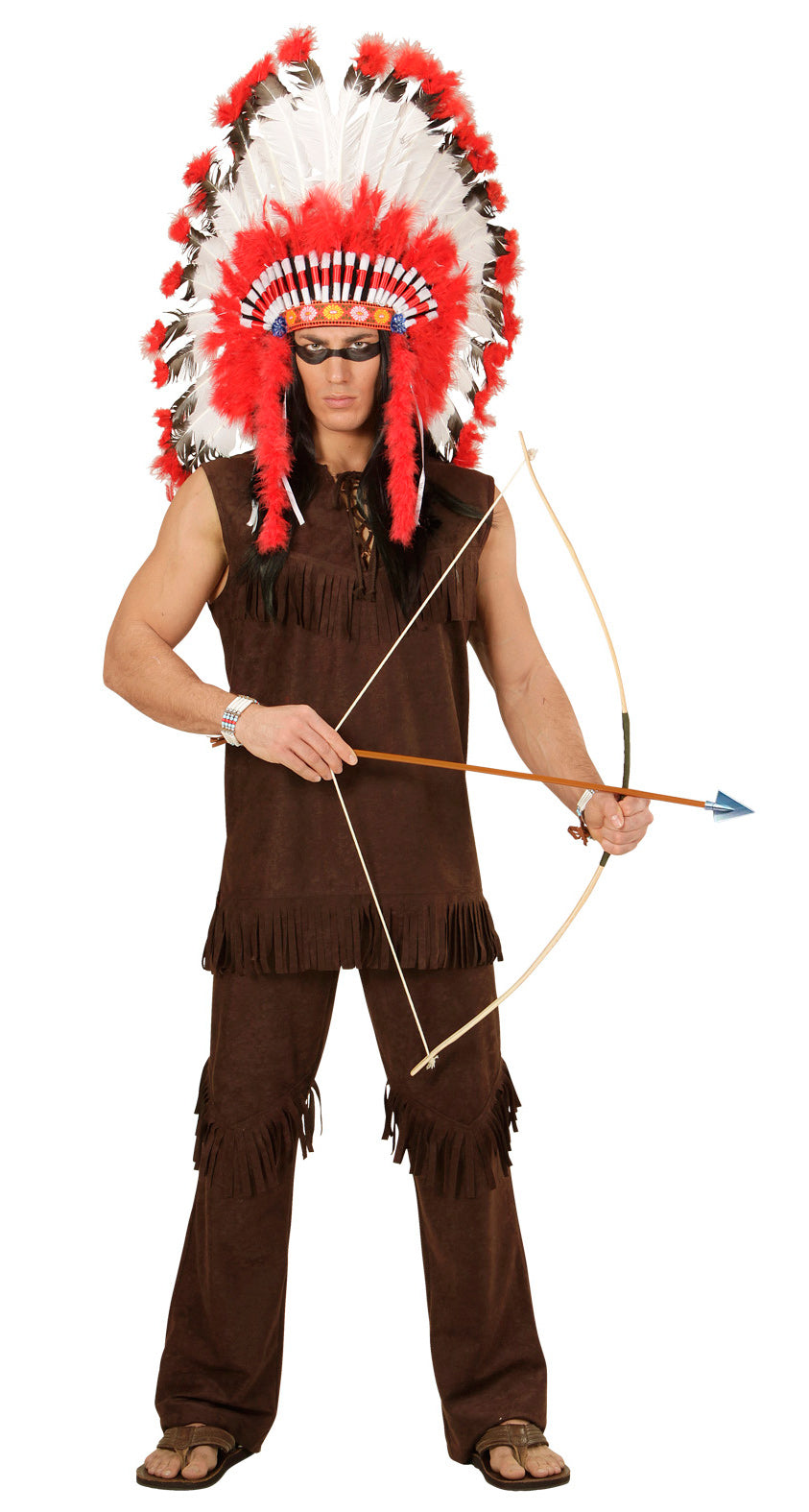 Indianer Häuptling Kostüm für Herren - 3