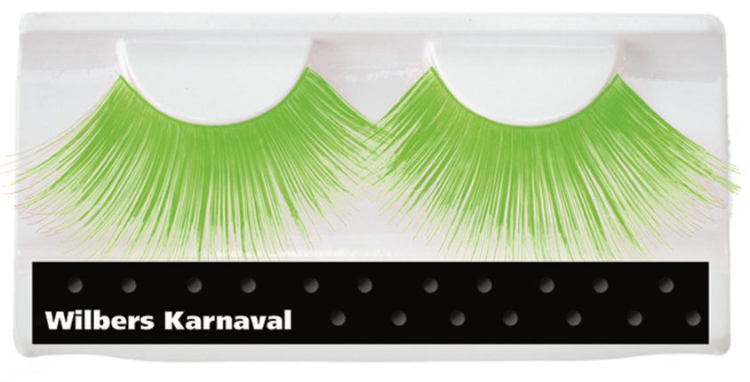 Jumbo Wimpern neon-grün - 1