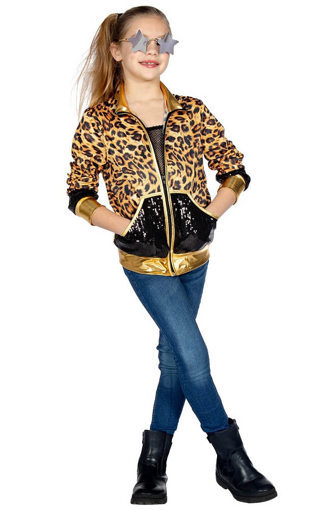 Glam Leo Trainingsjacke für Kinder - 1