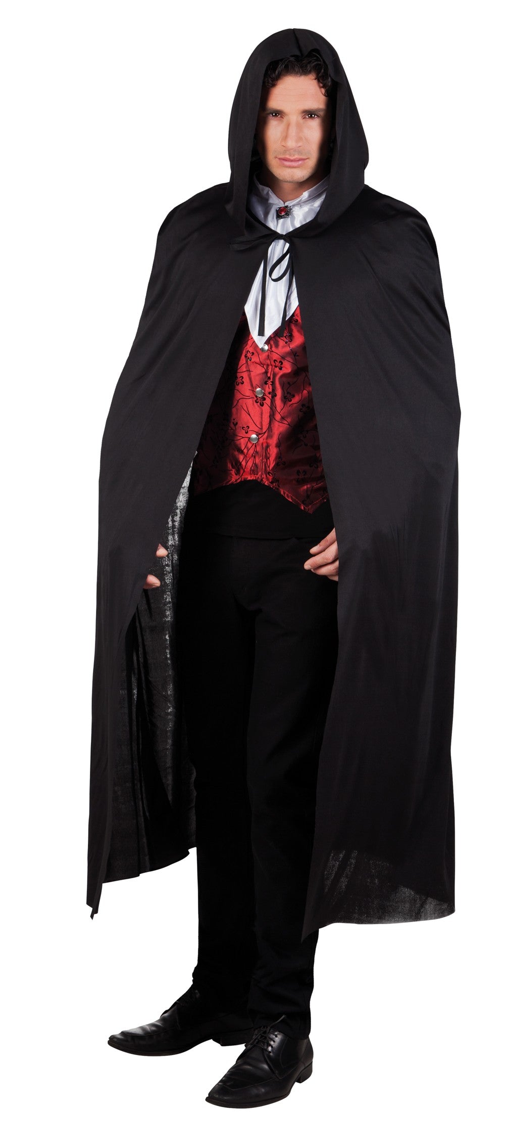 Klassischer Dracula Umhang in Schwarz 2