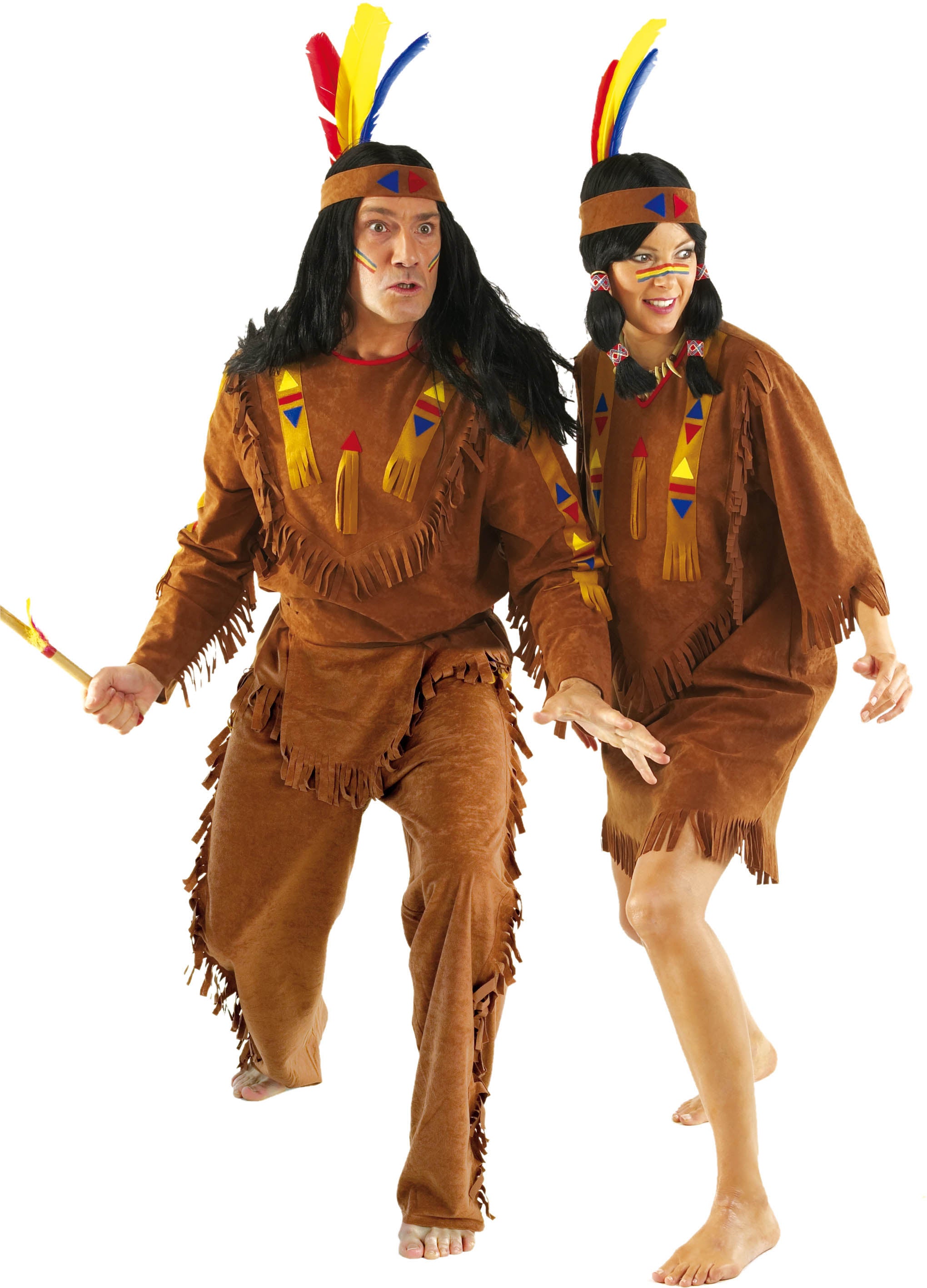 Klassisches Indianer Kostüm 2tlg. für Herren - 1