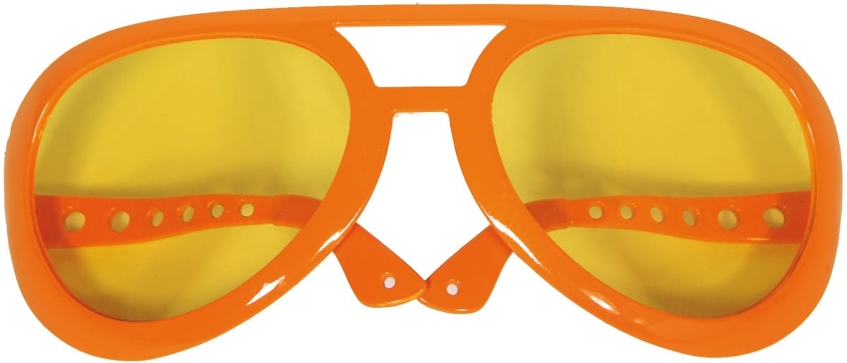 Knallorange Hippie Brille Carlos 1