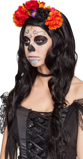 La Catrina Blumen Haarreif Deluxe - 2