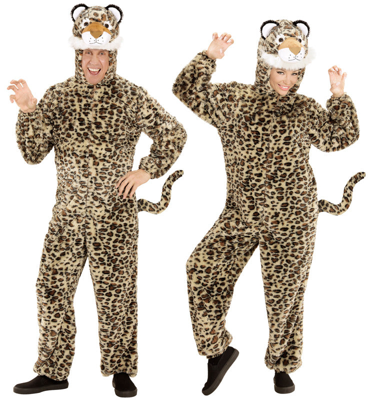 Leoparden Plüschkostüm unisex - 1