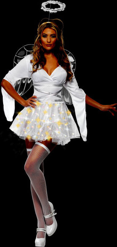 Sexy Leuchtender Engel Kostüm - 2