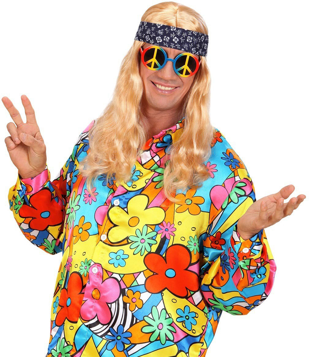 Bunte Love & Peace Sonnenbrille für Damen und Herren - 3