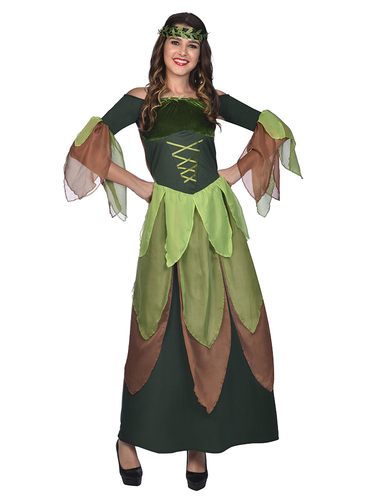 Luana Elfe des Waldes Damenkostüm - 3