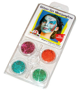 Meerjungfrau Prinzessin Glitzer-Motiv-Set - 1
