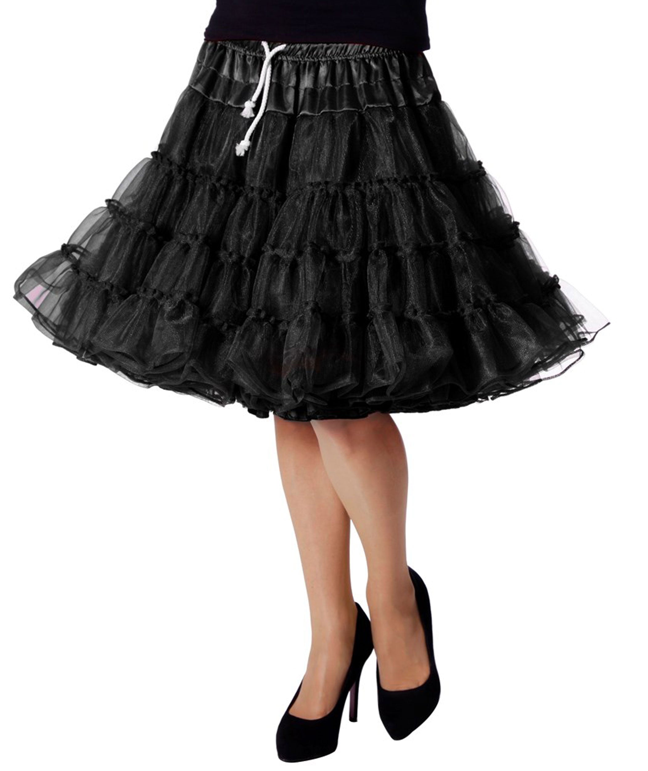 Mehrlagiger Premium Petticoat Schwarz - 1