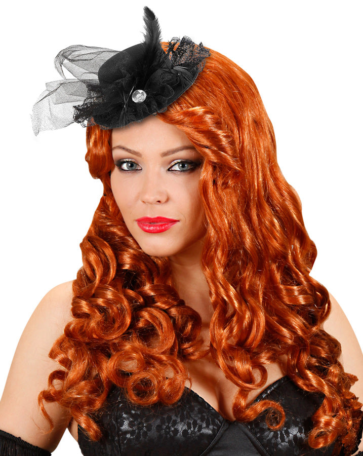 Mini-Zylinder mit Diamanten, Tüll und Federn - 2