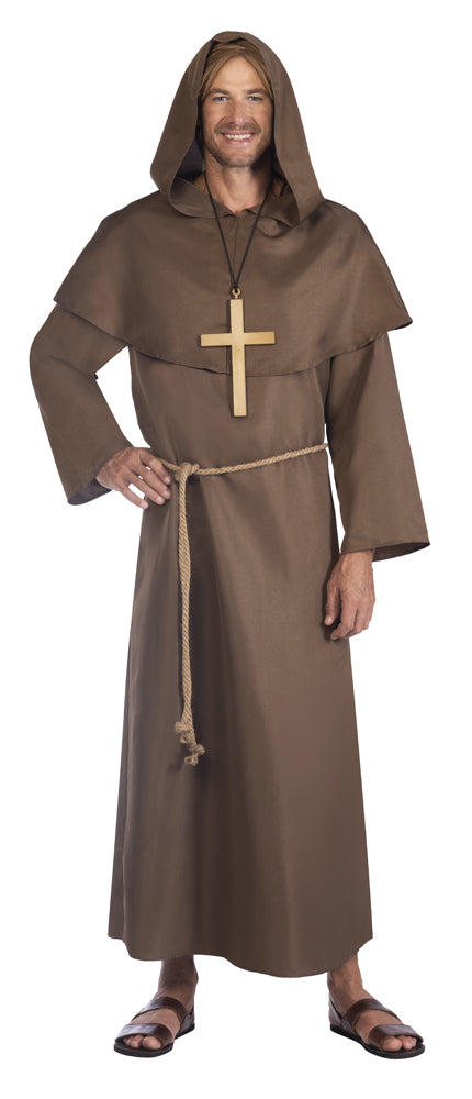 Mönchskutte für Herren in Braun - 1