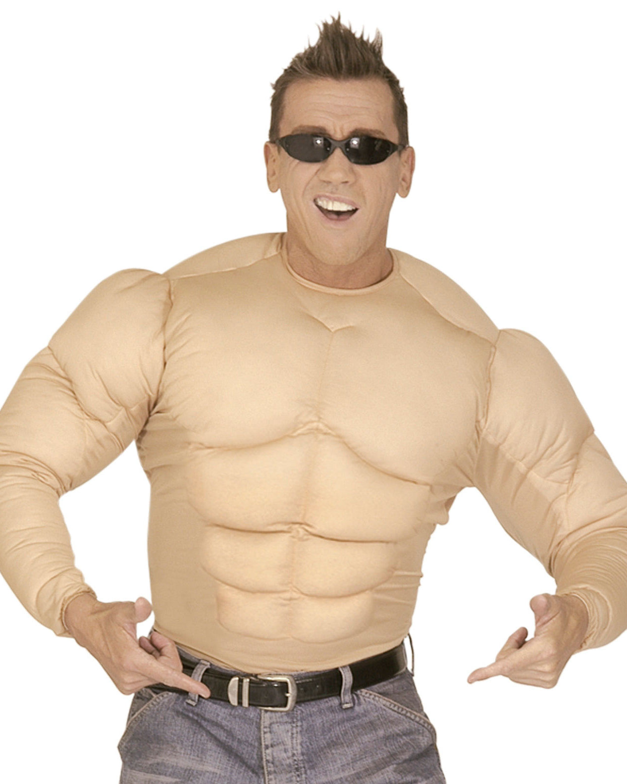 Super Muskel Shirt Kostüm - 1