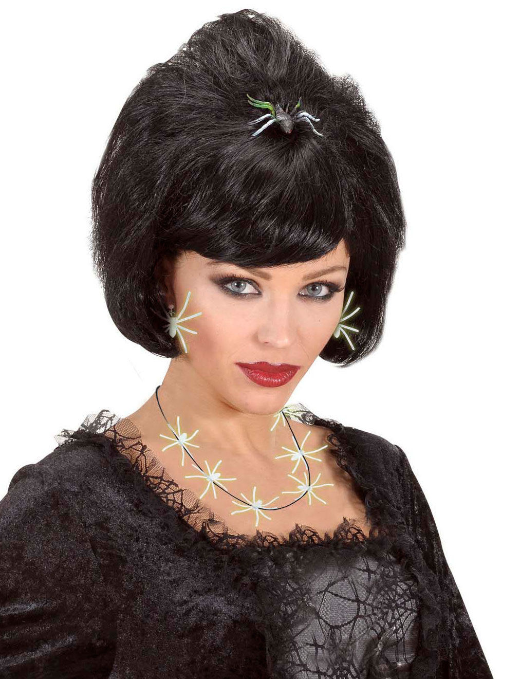 Neon-Spinnen Ohrringe - 2