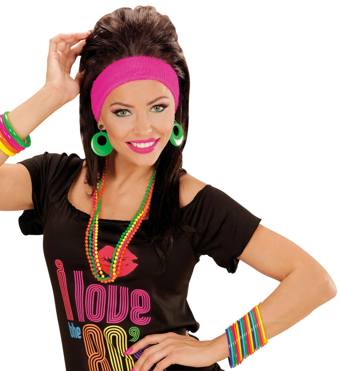 80er Neon Armreifen 18er Set - 2