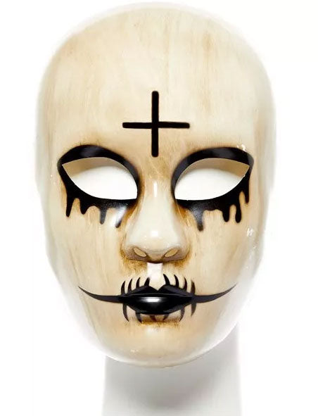 Gekreuzte Horror Nonnenmaske - 1