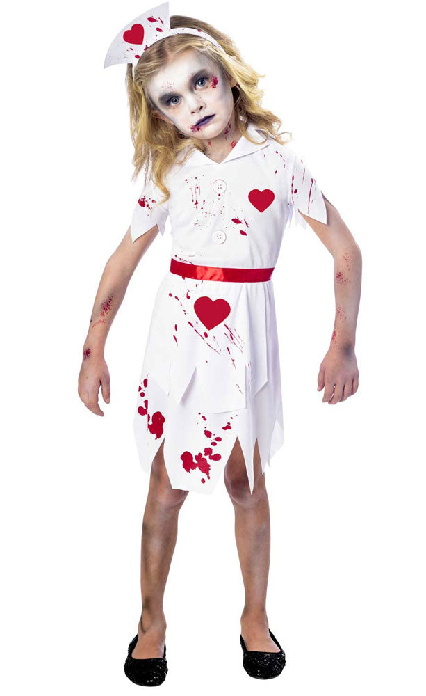 Bloody Heart Nurse Mädchenkostüm - 1