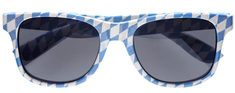 Oktoberfest Brille blau-weiss - 1