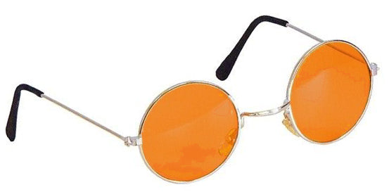 Orangefarbene Hippie Brille Sonja 1