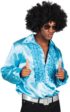 Party Rüschenhemd türkis - 1