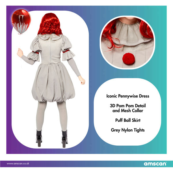 Vintage Pennywise Kostüm für Damen - 3