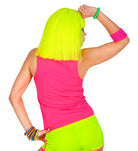 80er Jahre Hot Pants für Damen neon-gelb - 4