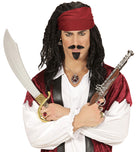 Piraten Totenkopf Kette auf rotem Juwel - 3