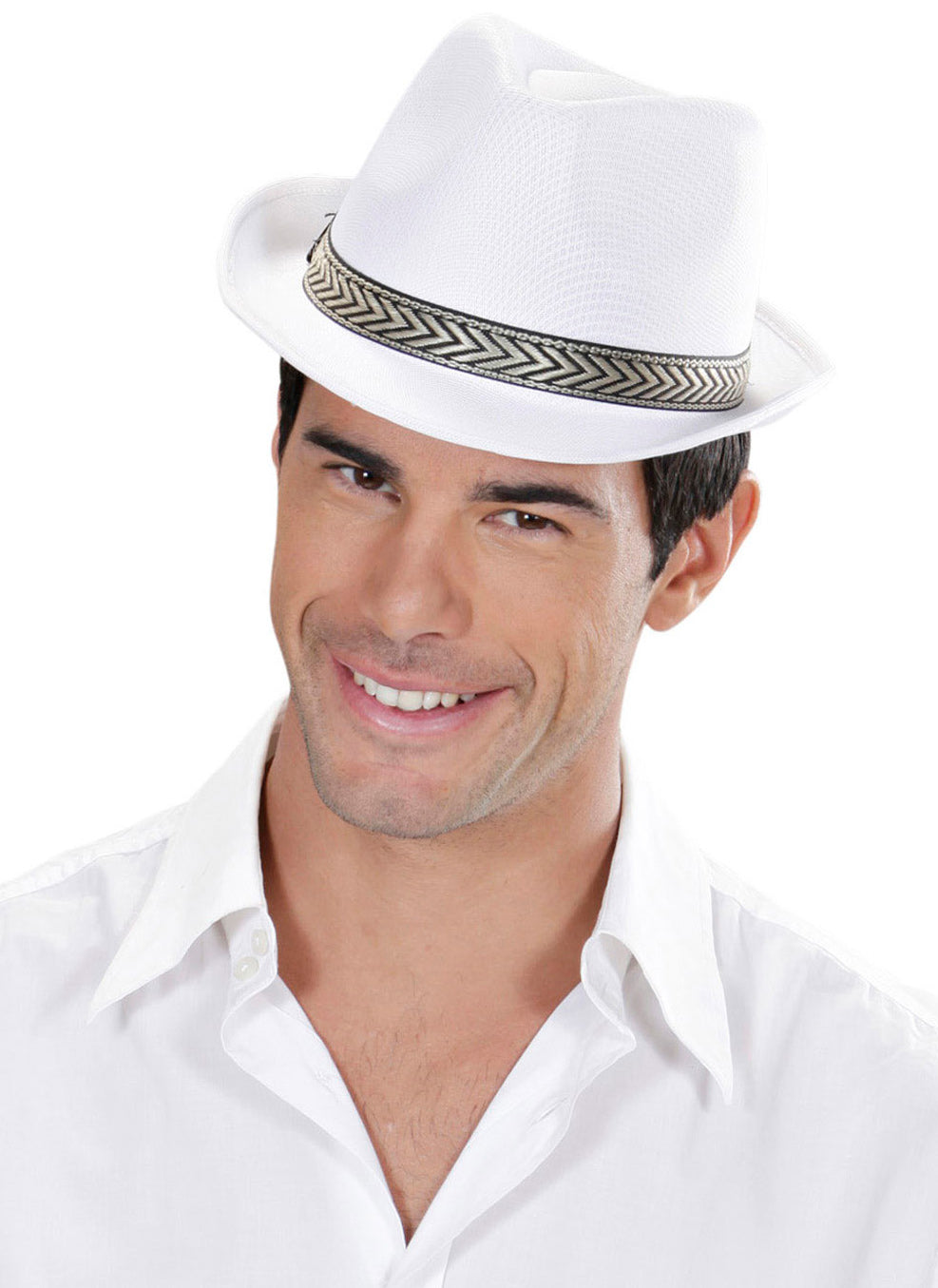 Popstar Fedora Hut weiß - 2