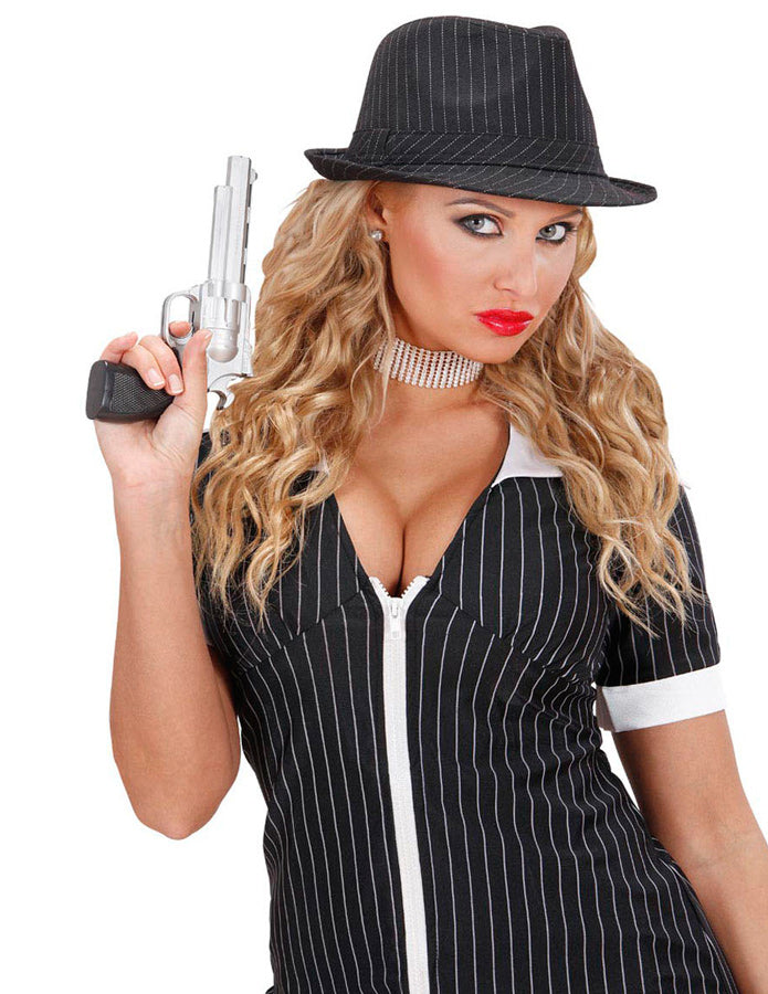 Premium Gangster Hut mit Nadelstreifen - 2