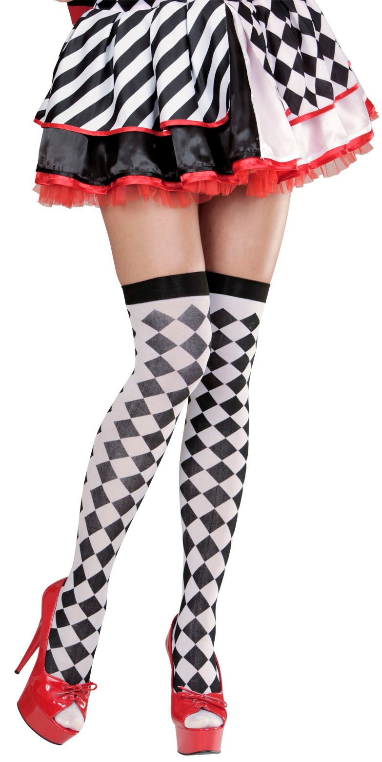 Overknees mit Rautenmuster - 3