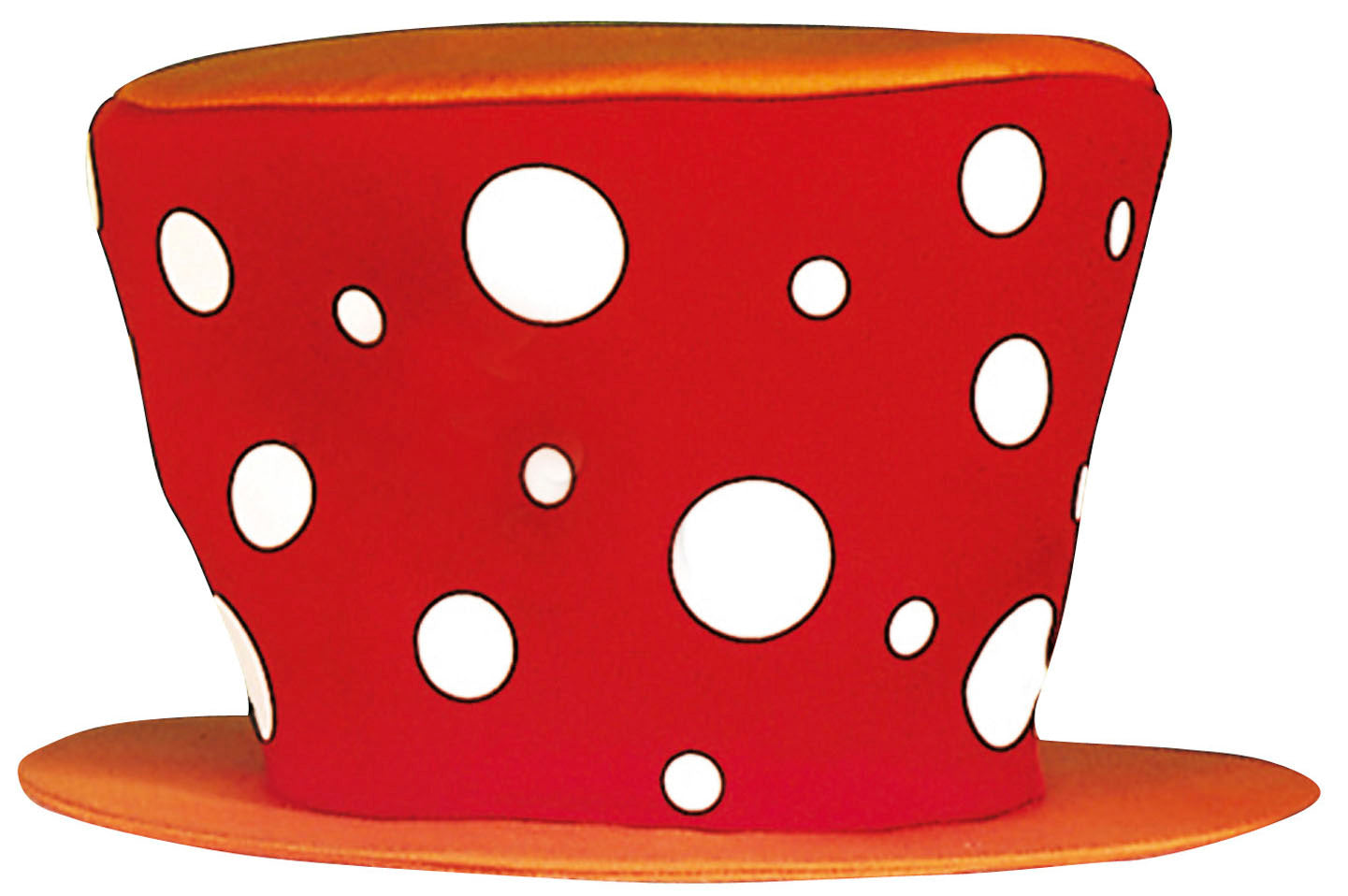 XXL Clownhut rot - 1