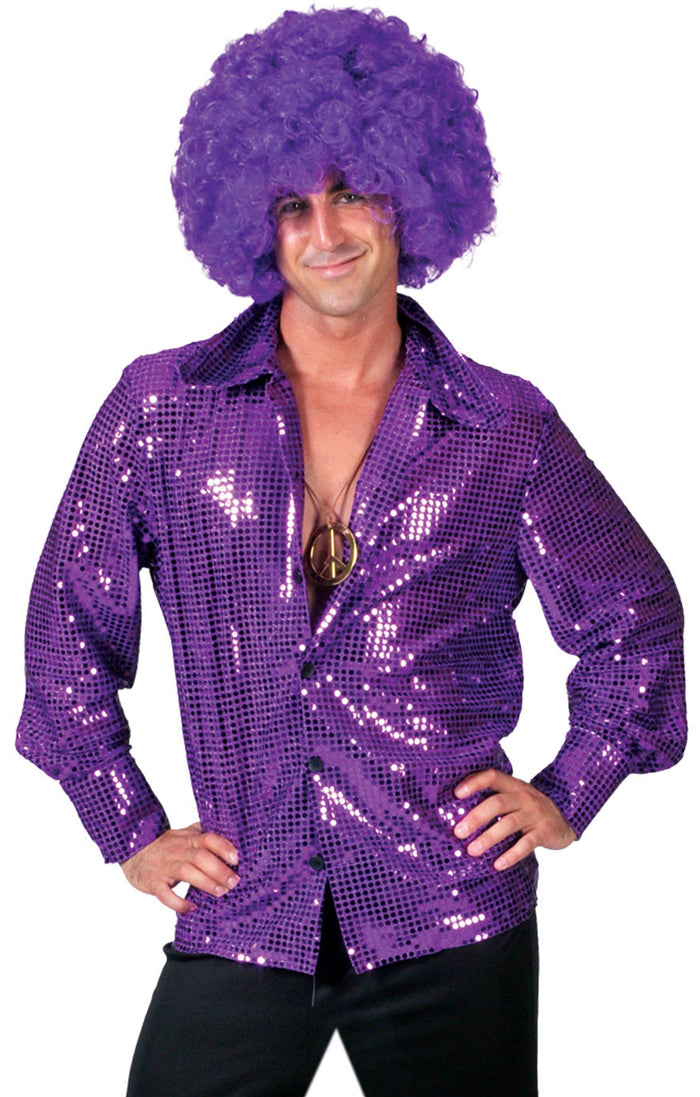 Saturday Night Disco Hemd lila - 1