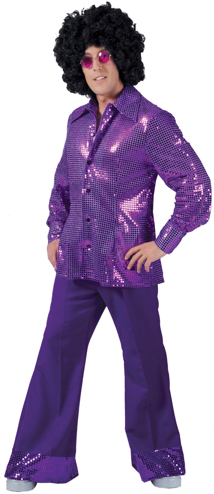 Saturday Night Disco Hemd lila - 2