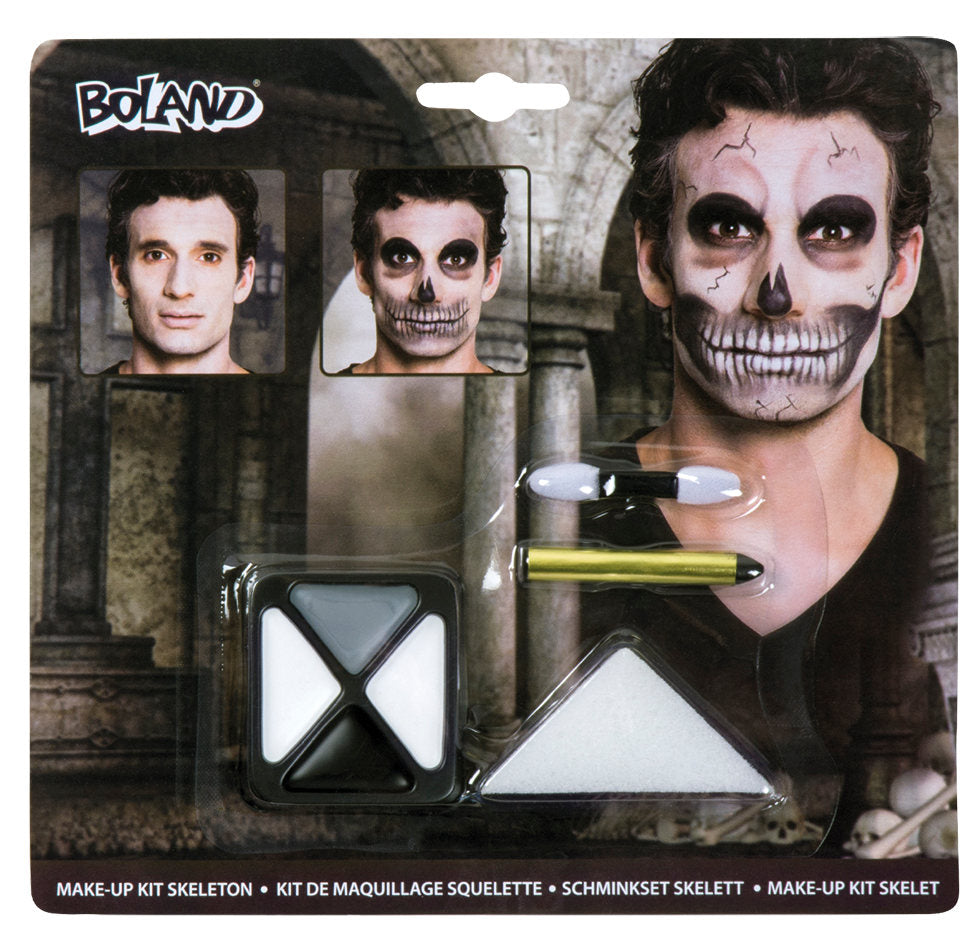Scary Skeleton Make-Up Set - 1