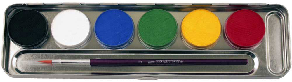 Schmink Palette 6 Farben - 2