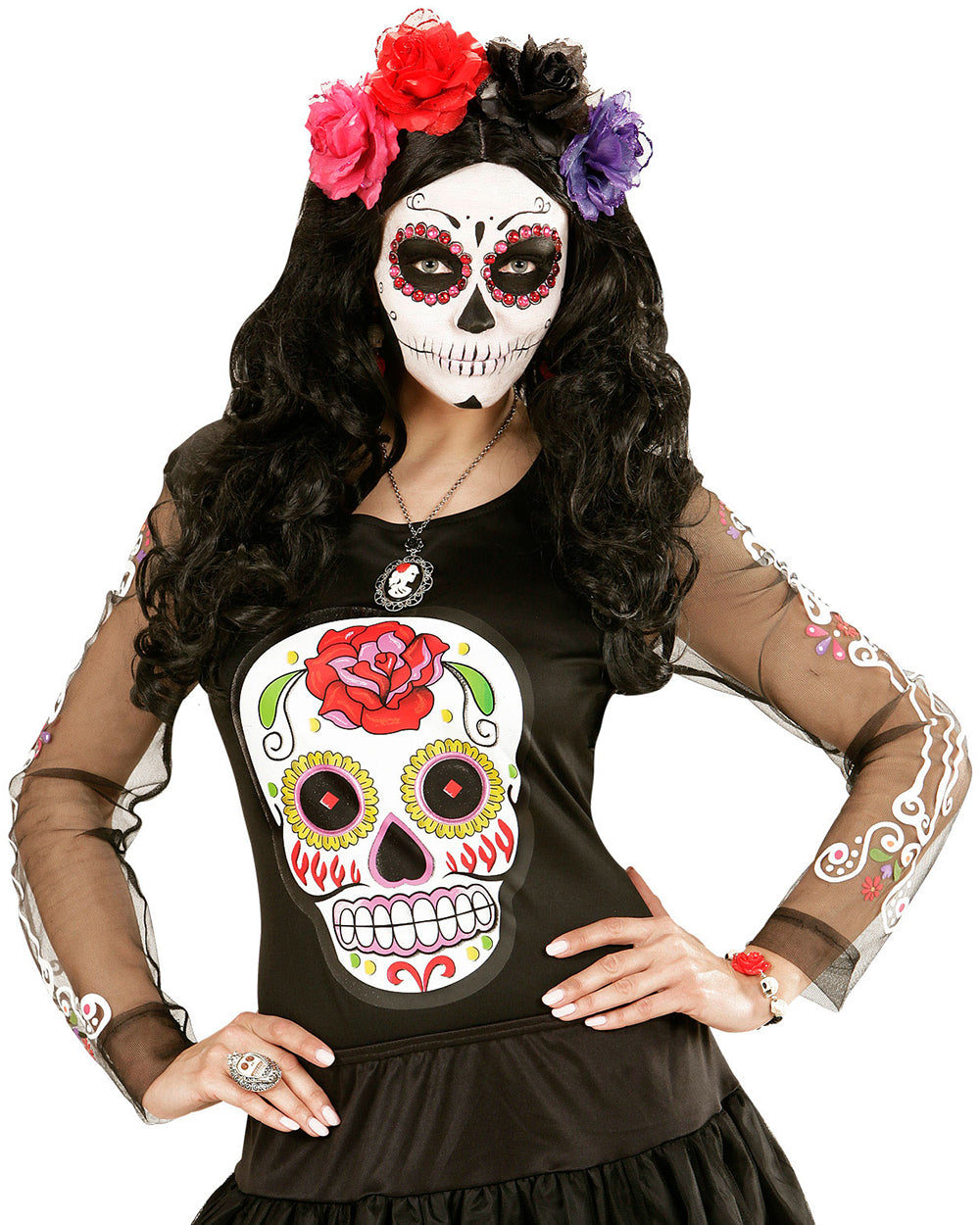 Haarspange mit schwarzer Rose - 2