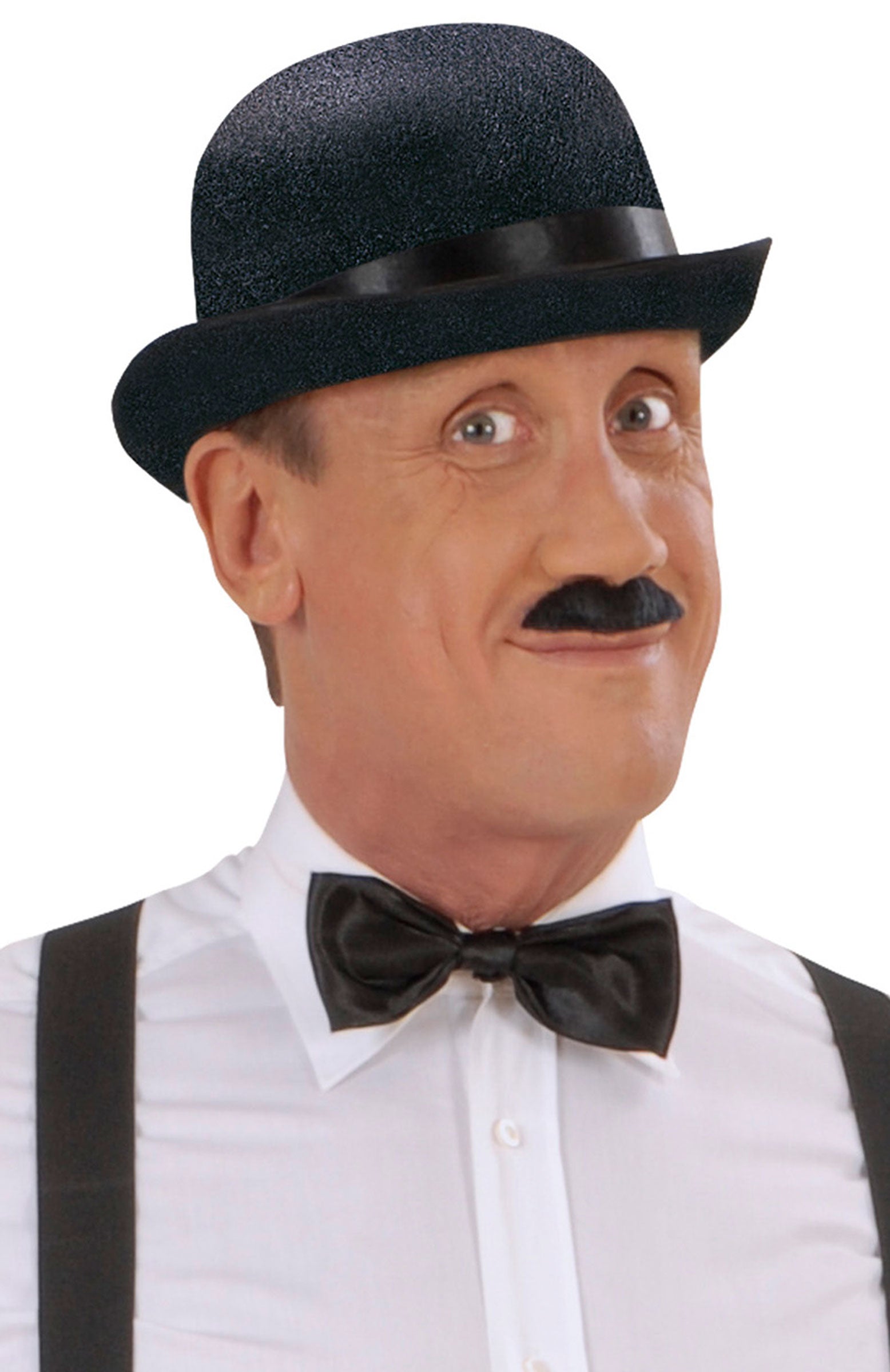 Schwarzer Melonen-Hut aus Filz - 2