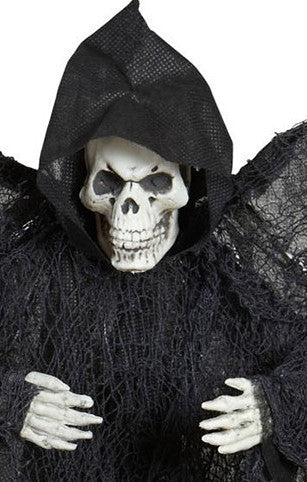 Schwarzer Todesengel im Kapuzenumhang 51cm 2