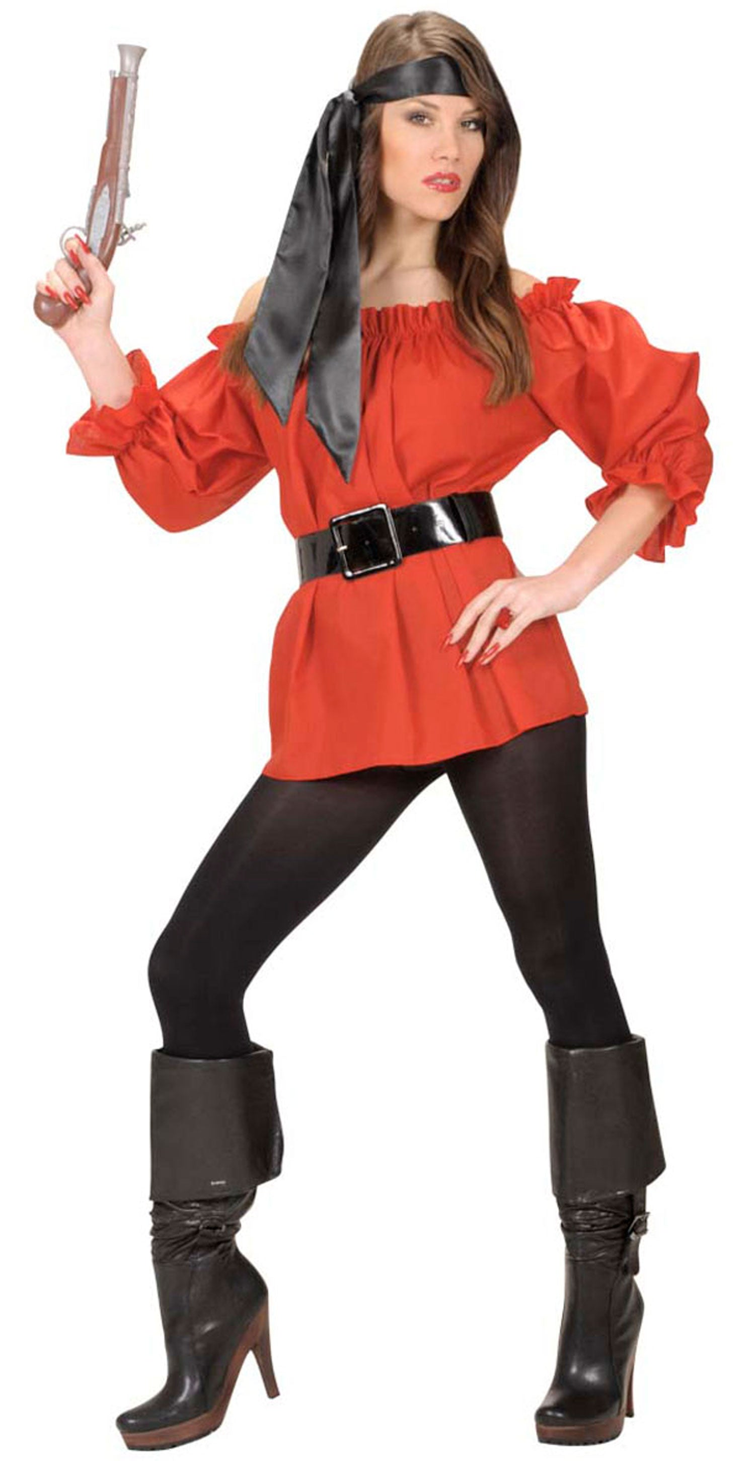 Schwarzer Vinyl-Gürtel - 3