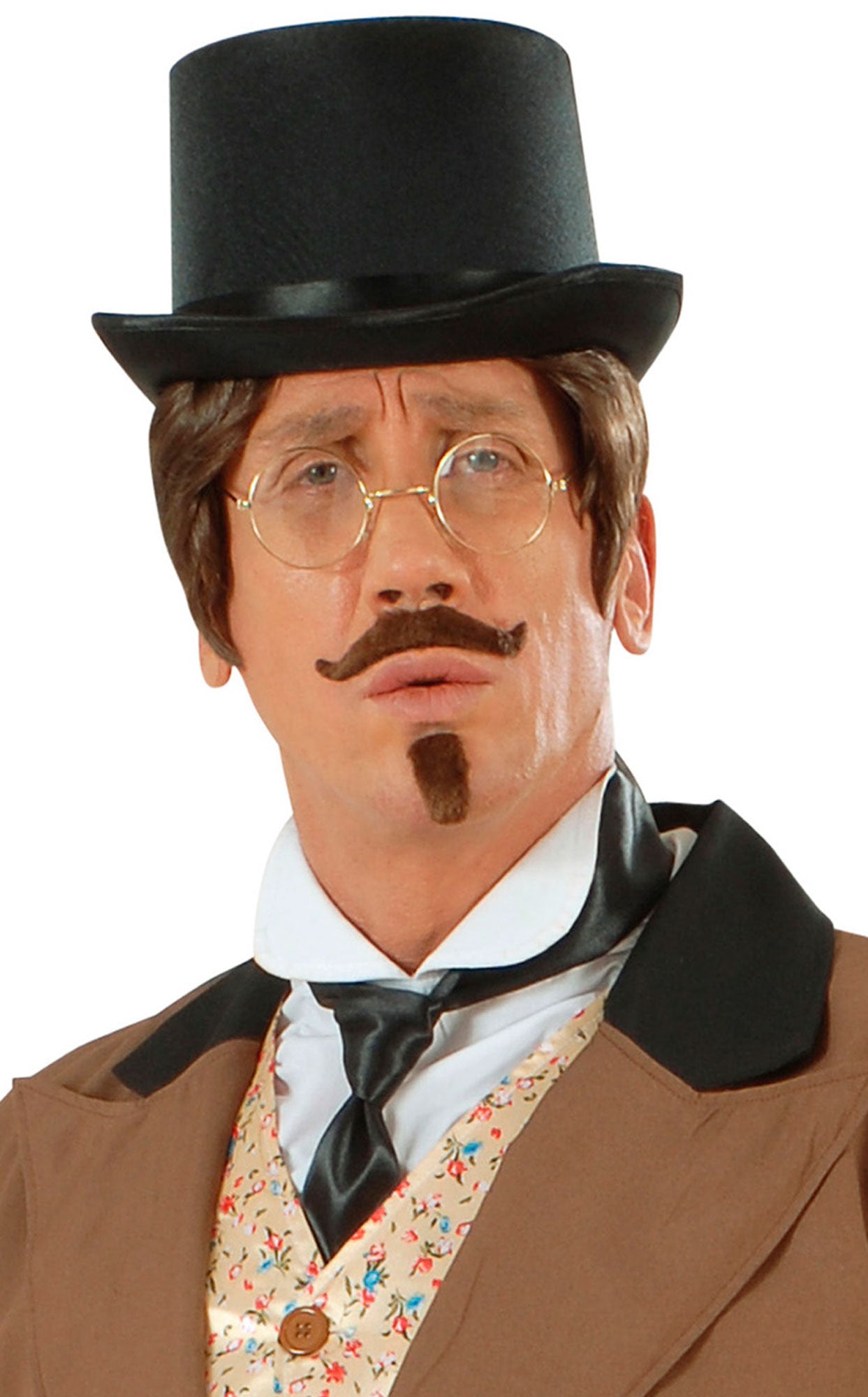 Schwarzer Zylinder-Hut aus Filz - 2